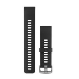 Garmin Óraszíj Approach S10 fekete szilikon, ezüst csat