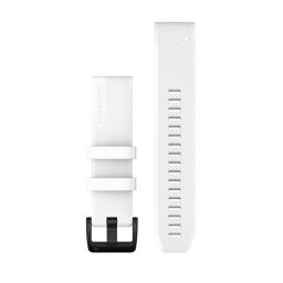 Garmin Óraszíj 22 mm fehér szilikon, fekete rozsdamentes csat (QuickFit) Approach S62