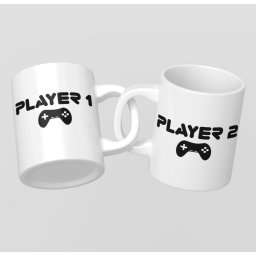 Player 1 and Player 2 páros bögre