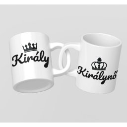 Király és Királynő páros bögre