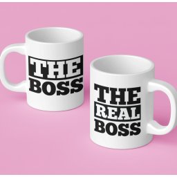 The boss and The REAL boss páros bögre