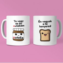Te vagy az én nutellám páros bögre