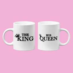The King, His Queen páros bögre