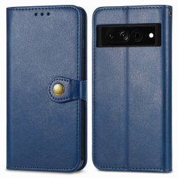 LEATHER BUCKLE Wallet tok Google Pixel 7 Pro kék