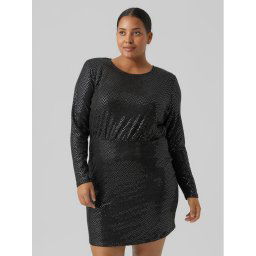 Vero Moda Curve Koktélruha Kalla 10278226 Fekete Regular Fit