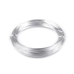 Színes ékszerdrót, hajlítható, Ø1mm, 10m, 310270, ezüst