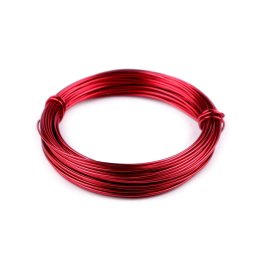 Színes ékszerdrót, hajlítható, Ø1mm, 10m, 310270, piros
