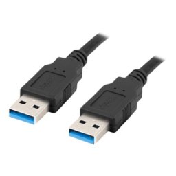USB 3.0 A/A Switch/Osszekoto kabel 1m - Lanberg CA-USBA-30CU-0010-BK