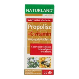 Naturland Propolisz+Cvitamin Tabletta 20 db