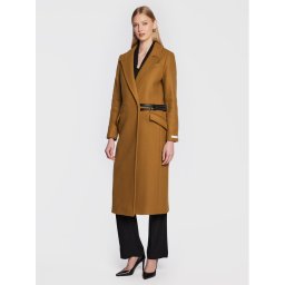 Ted Baker Gyapjú kabát Frejia 264208 Barna Regular Fit