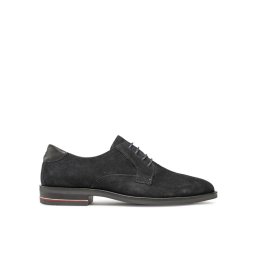 Tommy Hilfiger Félcipő Signature Hilfiger Suede Shoe FM0FM04215 Sötétkék