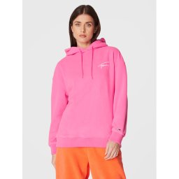 Tommy Jeans Polár kabát Signature DW0DW14358 Rózsaszín Oversize