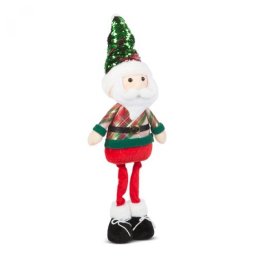 Karácsonyi textil mikulás figura teleszkópos lábbal - Family Christmas, 58759A