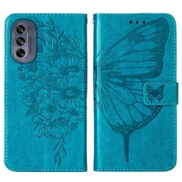 ART BUTTERFLY Pénztárcahuzat Motorola Moto G62 5G kék