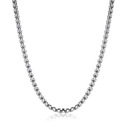 Sűrű láncszemes acél kígyó nyaklánc (60 cm - 3 mm)