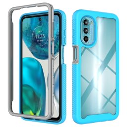 DUAL Kétoldalas burkolat Motorola Moto G52 / G82-hez világoskék
