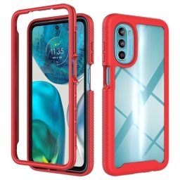 DUAL Kétoldalas burkolat Motorola Moto G52 / G82 piros