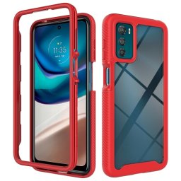 DUAL Kétoldalas burkolat Motorola Moto G42 piros