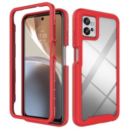 DUAL Kétoldalas burkolat Motorola Moto G32 piros