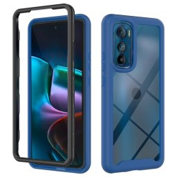 DUAL Kétoldalas borító Motorola Edge 30 sötétkékhez