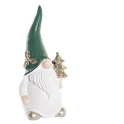 Manó műgyanta figura karácsonyfával sötétzöld
