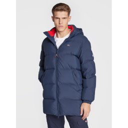 Tommy Jeans Pehelykabát Essentail DM0DM15117 Sötétkék Regular Fit