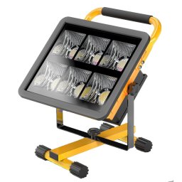 60W Hordozható 252+24 Led reflektor akkumulátoros napelemmel - W864C