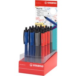Zselés toll display STABILO Palette 0,4mm 16 darabos