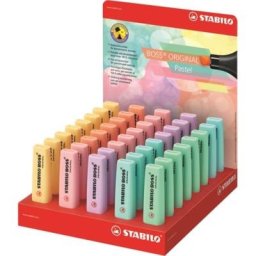 Szövegkiemelő STABILO Boss pasztell 45db-os display