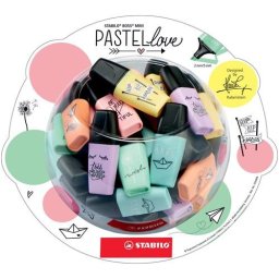 Szövegkiemelő STABILO Boss Mini PastelLove 50db-os display