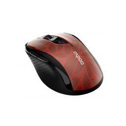 Egér vezeték nélküli RAPOO M500 bluetooth 2,4 GHz 6 gombos piros