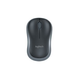 Egér vezeték nélküli LOGITECH M185 2,4 Ghz 1000 DPI szürke