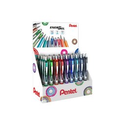 Rollertoll zselés PENTEL EnerGel 36 db-os display