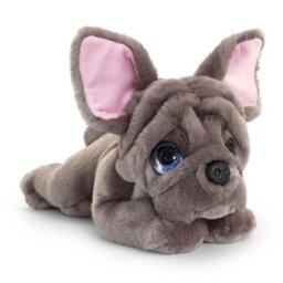 32 cm-es fekvő cuki plüss Francia Bulldog