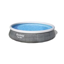 Bestway St Tropez rattan hatású, felfújható peremű medence szett 396 x 84 cm
