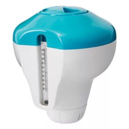 INTEX 2in1 úszó MINI vegyszer adagoló és hőmérő medencéhez
