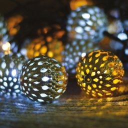Mandala fényfüzér, zöld kábel, meleg és hideg fehér, 50 LED, 9,8 méter