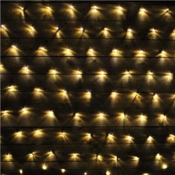 LED-es fényháló, meleg fehér 3x3m (384 LED)