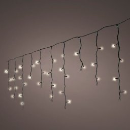 LED jégcsap fényfüggöny meleg fehér 20m (490 LED)