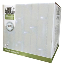 LED fényháló, 480 LED, 2 méter, hideg fehér