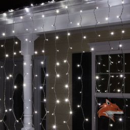 LED fényfüzér, hideg fehér, 2 méter, beltéri / kültéri, 240 LED