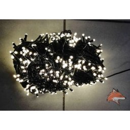 LED fényfüzér, 39 méter, 360 LED, beltéri / kültéri, meleg fehér