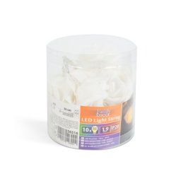 LED fényfüzér – rózsa – 10 LED – 1,9 méter – színes – 2 x AA