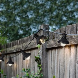 Kültéri LED party fényfüzér meleg fehér 4,5 m, 10 izzó
