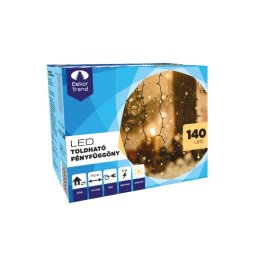 Kültéri LED fényfüggöny, Meleg fehér, 1 x 2 méter