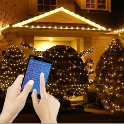 Applikációval vezérelhető okos fényfüzér – 16m – 750 LED
