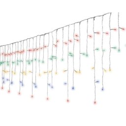 7,5 méteres, 175 LED-es jégcsap fényfüzér, programozható - színes (RGB)