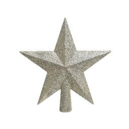 Karácsonyfa csúcsdísz, csillag alakú, 19 cm - gyöngy