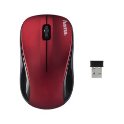 Egér vezeték nélküli HAMA AM-8100 2,4 GHz 1200 DPI piros