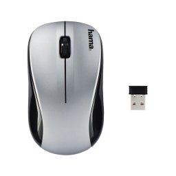 Egér vezeték nélküli HAMA AM-8100 2,4 GHz 1200 DPI ezüst